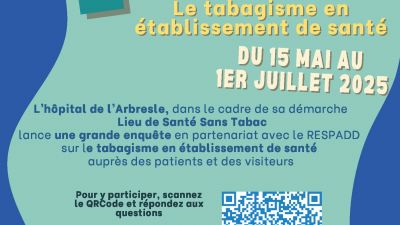 L'Hôpital de l'Arbresle est un Lieu de Santé Sans Tabac